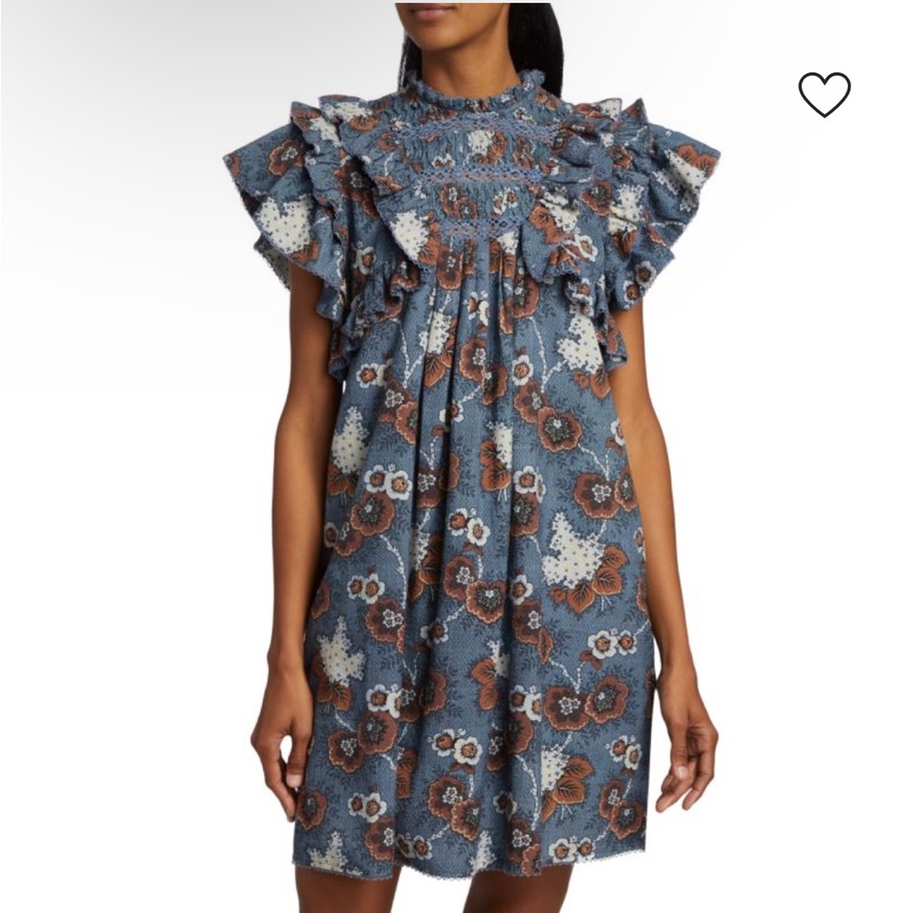 Sea New York Lucinda Seersucker Mini Dress Size Medium